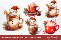 Christmas Hot Chocolate Clipart Sublimation Product Image 1