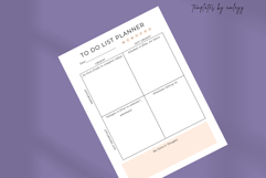 To-Do List Eisenhower Box Planner Template | Productivity Product Image 5