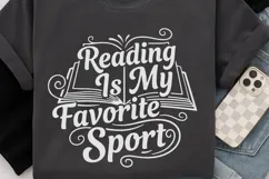 Reading Is My Favorite Sport Svg, Funny Book Lover Svg. Product Image 6