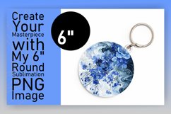 Circle Floral Round Keychain Design Pattern Colorful Product Image 1