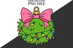 Green Christmas decoration png design for T-shirts Product Image 2