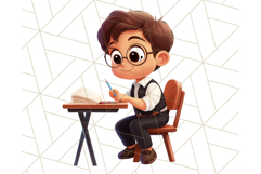 Boy Teacher Clipart PNG, Cute Male Teacher Illustration Product Image 5
