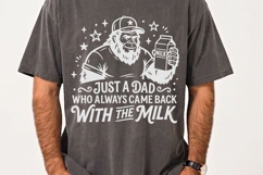 Just A Dad Who Always Came Back With The Milk Svg, Funny Svg Product Image 6