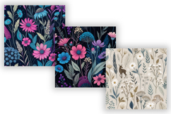 Cool Trendy Wildflowers Seamless Pattern, Modern Floral Product Image 5