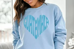 Guatemala Word Art in Heart Shape SVG Cut File Product Image 4