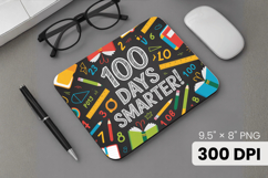 100 days of school Mouse Pad, Teacher PNG Sublimation Design Product Image 1