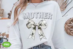 Floral Mother Coquette Bow PNG | Mother's Day PNG Product Image 5