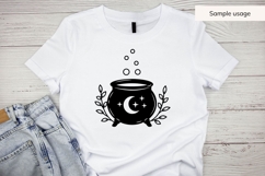 Hand Drawn Witch Cauldron SVG for Halloween Product Image 5