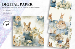 Easter Bunny Background Backdrop Seamless Pattern Wallpaper Product Image 1
