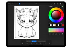 36 Procreate Cute Cats Stamp Brushes Product Image 4