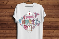 Super Nurse PNG, Nurse Life Sublimation Design, Cute Medical Product Image 5