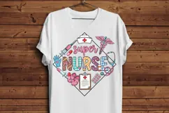 Super Nurse PNG, Nurse Life Sublimation Design, Cute Medical Product Image 5