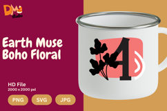 Earth Muse Boho Floral Monogram Product Image 1