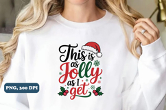 Christmas quotes sublimation PNG Design Bundle, 10 Designs Product Image 5