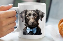 Blue Christmas Watercolor Clipart, Blue Christmas Sublimatio Product Image 5