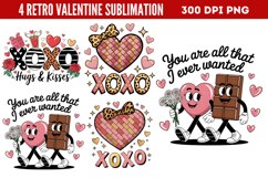 Retro Valentine Sublimation PNG Product Image 1