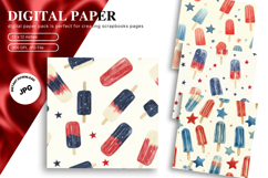 4 of July Patriotic Pattern Background America USA Wallpaper Product Image 1