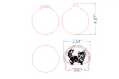 Dog Medal Chihuahua SVG laser cut files for Glowforge Product Image 4