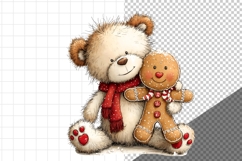 Teddy Bear Clipart, Whimsical Product Image 3