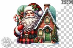 Christmas Santa Sublimation - Clipart PNG Design Product Image 1