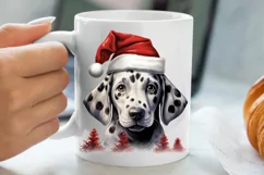 Christmas Peeking Dogs Clipart, Christmas PNG Product Image 5