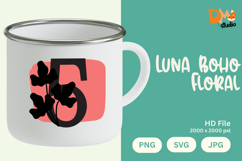 Luna Boho Floral Monogram Product Image 1