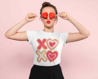 Valentine XOXO Yarn Png, Valentine Png, Vday Preppy Png Product Image 3