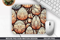 Easter Eggs Mouse Pad Sublimation, Easter Mouse Pad PNG Product Image 1