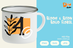 Bloom &amp; Bison Boho Floral Monogram Product Image 1