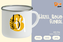 Hazel Boho Floral Monogram Product Image 1
