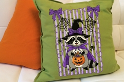 Preppy Halloween Coquette Raccoon Png, Spooky Season Png. Product Image 5