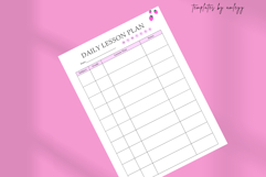 Coquette Daily Lesson Plan Template Canva Editable Teacher Product Image 5