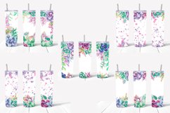 Watercolor succulent tumbler bundle Product Image 4