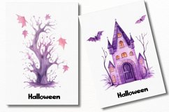 Purple Orange Halloween Vol.1 Cliparts Ai Generated Art Product Image 5