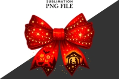 Christmas bow png design for T-shirts Product Image 2