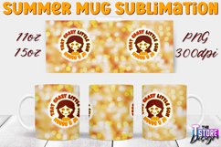 Summer Mug Sublimation | Mug 11 Oz 15 Oz | PNG 300 DPI v.1 Product Image 1