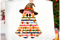 Retro Halloween PNG Ghost Design, Spooky Season Product Image 1