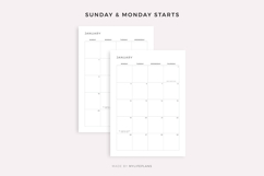 2026 Monthly Planner with Holidays, Dated Month on 2 Pages Product Image 5