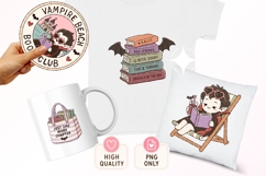 Vampire Beach Book Club Clipart Halloween PNG Bundle Product Image 2