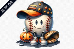 Halloween Baseball Sublimation - Clipart PNG Design Product Image 1