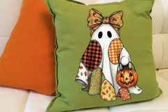 Cute Fall Ghost Png, Girly Halloween Png, Cozy Fall Png. Product Image 5