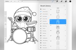 100 Procreate Christmas Santa Stamp Brushes Product Image 3