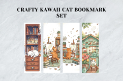 Crafty Kawaii Cat Bookmark Set,Cute Hobbyist Kitty Designs Product Image 5