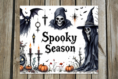 Spooky Halloween | 4 Skinny tumbler sublimation designs Product Image 5