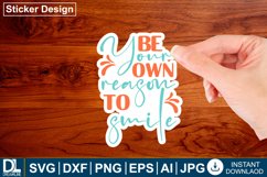 Motivational sticker design, Inspirational sticker design Product Image 1