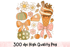 Fall Season Clipart Sublimation PNG | Fall Png Product Image 1