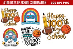100 Days Of School Sublimation PNG Product Image 1