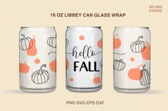 16 Fall Wrap For Libbey Can Glass SVG Bundle|Halloween svg Product Image 8