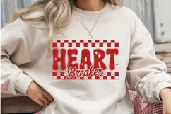 Heart Breaker PNG | Retro Valentine’s Day Sublimation Design Product Image 2
