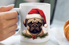 Christmas Peeking Dogs Clipart, Christmas PNG Product Image 5